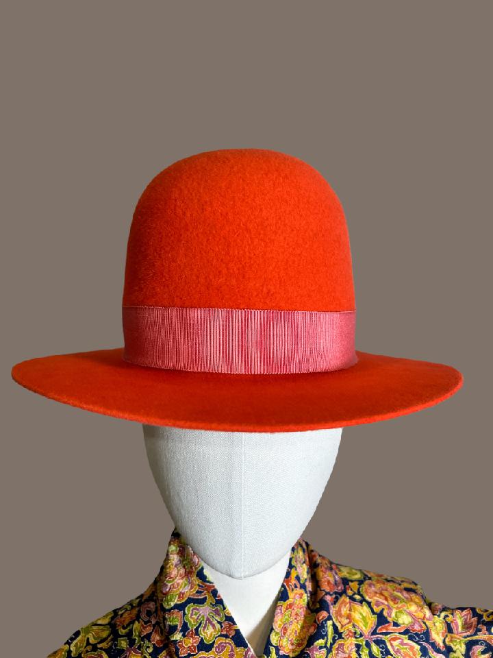 Coral Fur Felt Hat